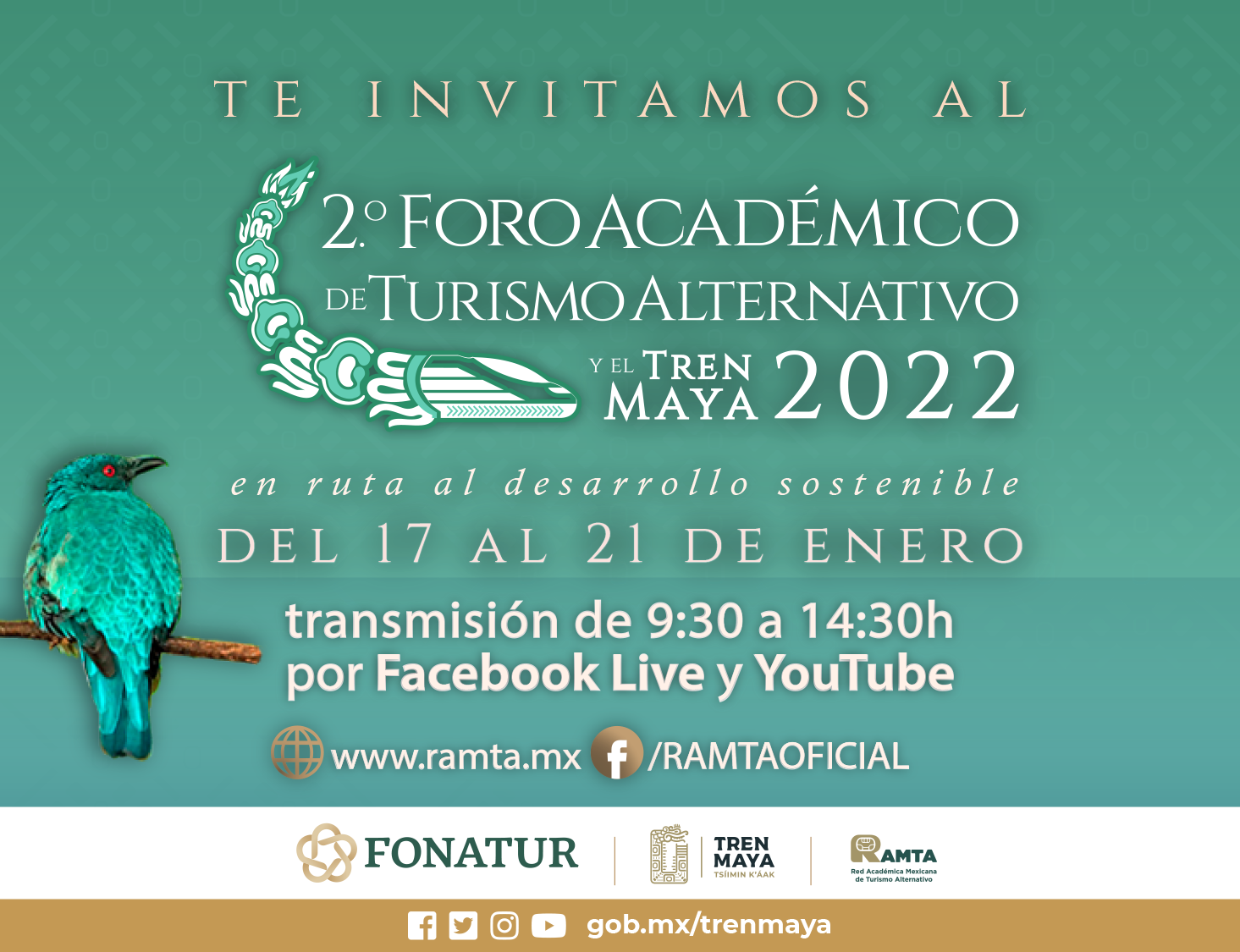 banner 2do Foro Acadmico de Turismo Alternativo y el Tren Maya